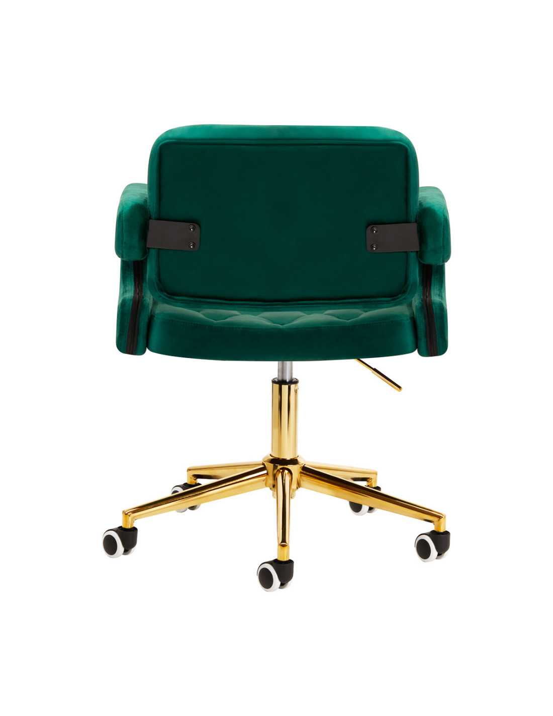 Royale Chair Luxury Green Velvet Rear View
