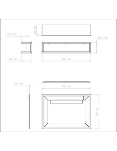 Dark Gray Dip Hair Salon Dressing Table 2
