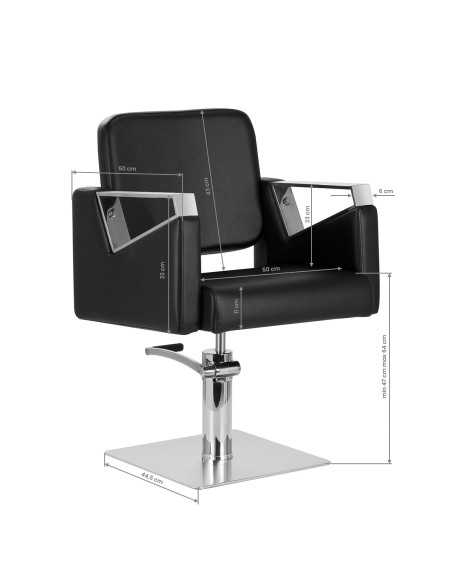 Chaise de coiffure gabbiano vilnius noir {attributes}