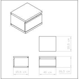 Cassetto della toeletta in legno magico  2