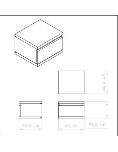 Mage white dressing table drawer 2