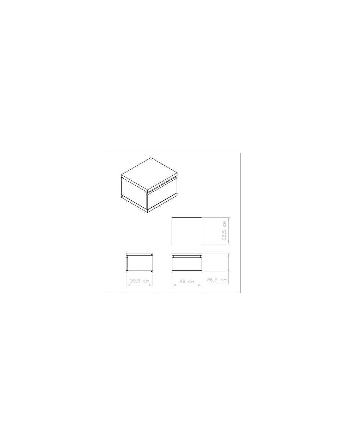 White mage dressing table drawer