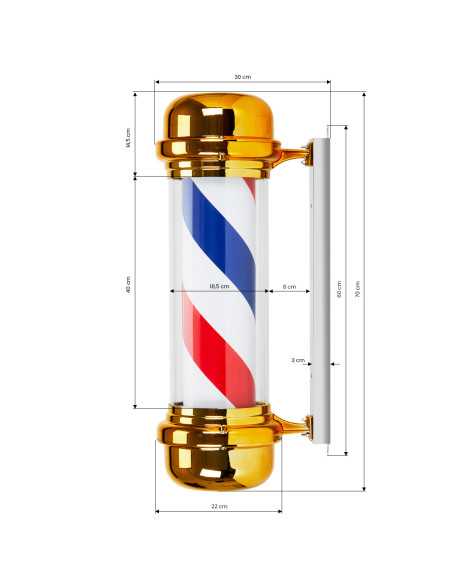 Sinal da barbearia Polaris 