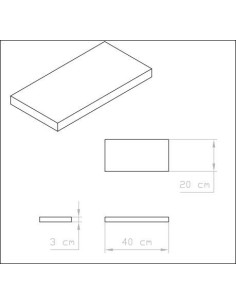 Houten kast plank