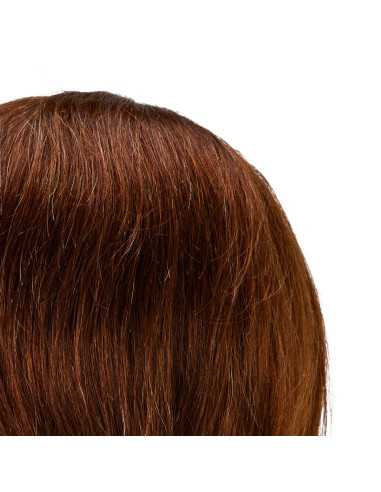 Główka treningowa z brodą frizjerska Gabbiano WZ4 naturalne włosy, colore 4H, długość 8+6 