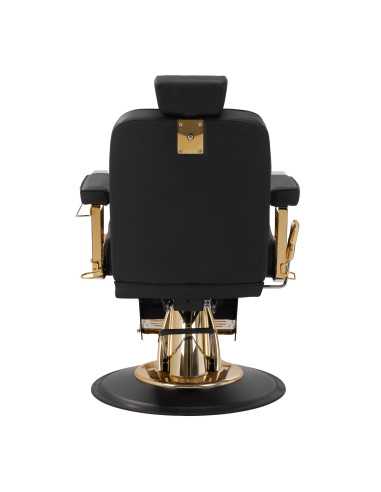 Gold Line Schwarzer Friseurstuhl – Couture-Eleganz und Premium-Ausführungen