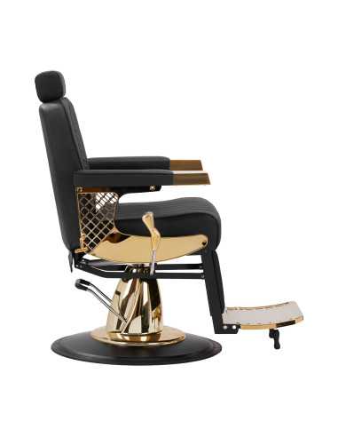 Gold Line Black Barber chair – Couture Elegance & Premium Finishes 