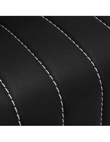 Cadeira de barbeiro preta Gold Line – Elegância de alta costura e acabamentos premium