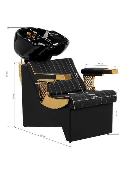 Gabbiano Marcus barber wash gold black 