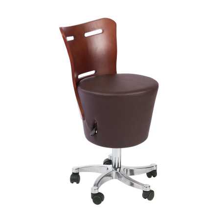 Hocker mit Rollen HZ-6055E Holzhocker PULC