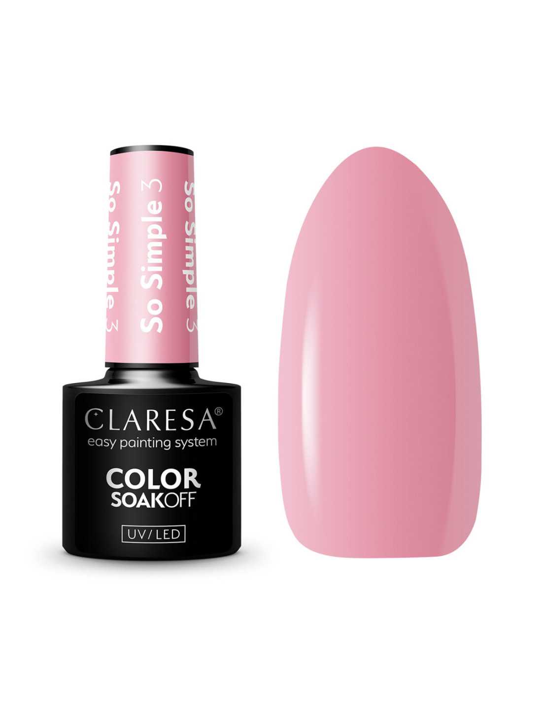 CLARESA Lakier hybrydowy So simple 3- 5g 