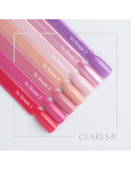 CLARESA Lakier hybrydowy So simple 4- 5g 
