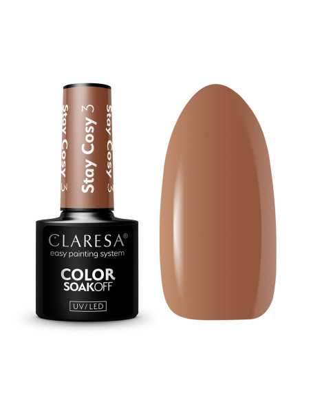 Claresa lakier hybrydowy Stay Cosy 3 -5g 