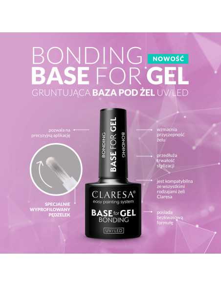 CLARESA bonding base for gel- bezkwasowa baza pod żel 5g 