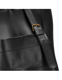Fartuch barberski K-508 czarny  2