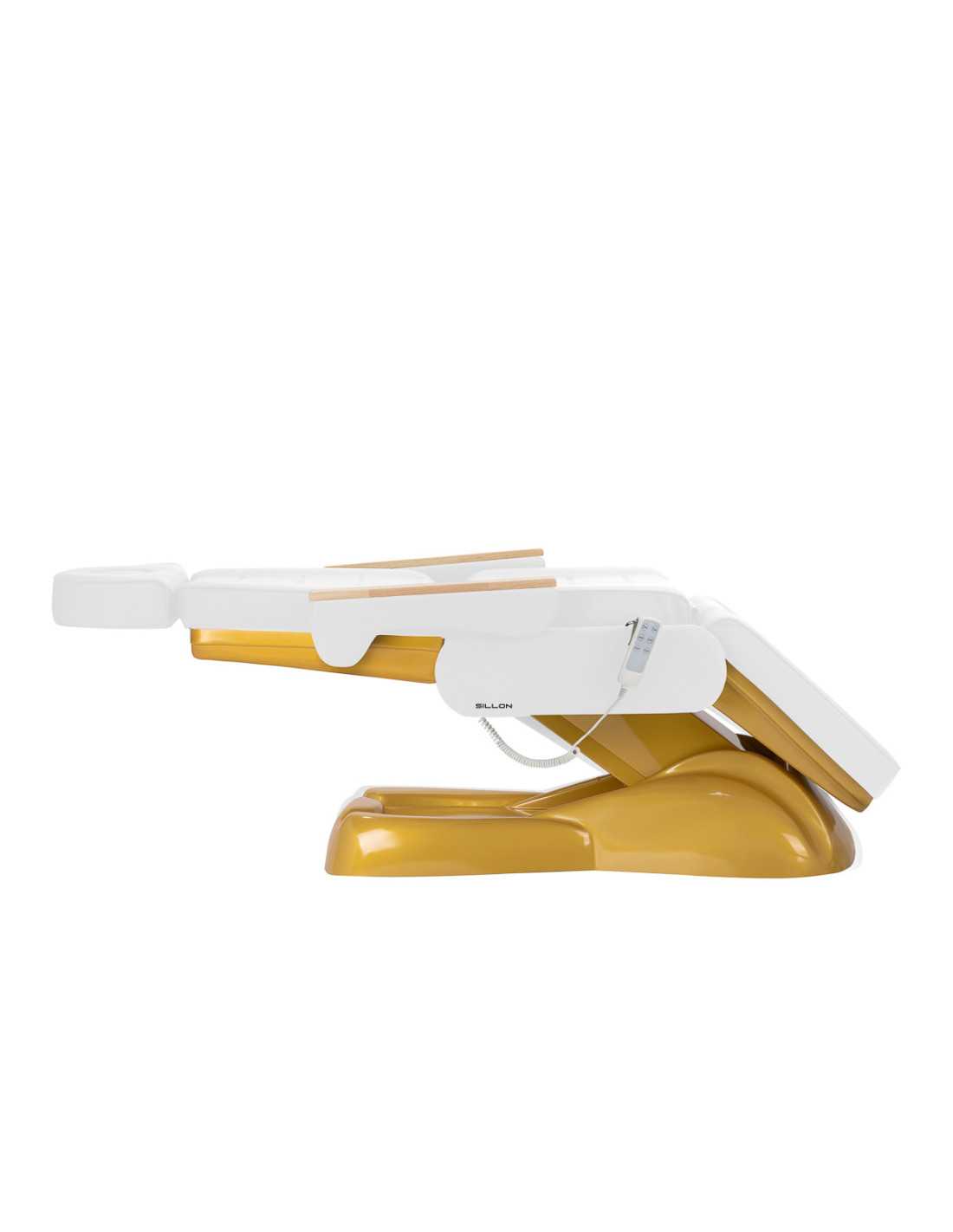 SILLON Lux 273b elektrischer Kosmetikstuhl 3 Motoren weißgold 