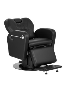 Fotel Barberski elektryczny Gabbiano Baron Czarny 2