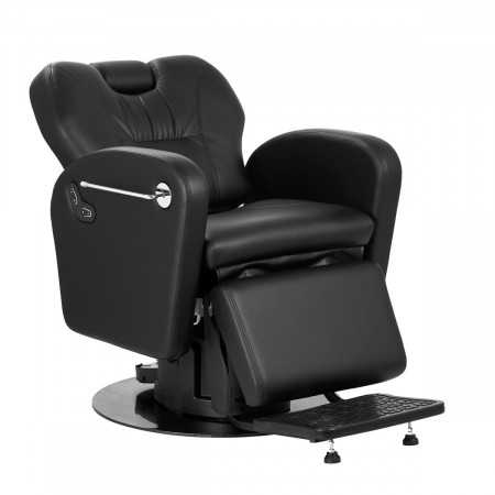 Fotel Barberski elektryczny Gabbiano Baron Czarny 