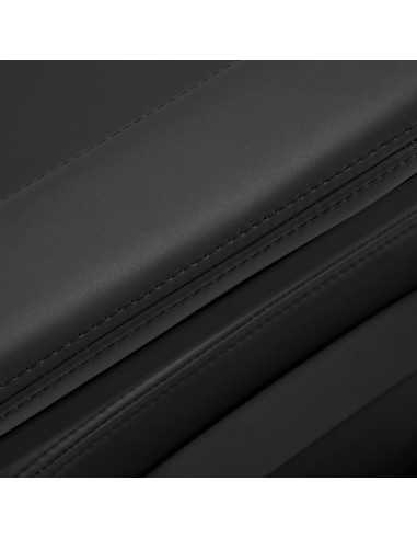 Fauteuil Barbier Électrique Noir avec Réglages Motorisés Haute Précision 