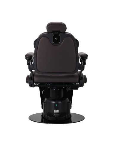 Fauteuil Barbier Électrique Brun – Réglages Motorisés Haute Précision 