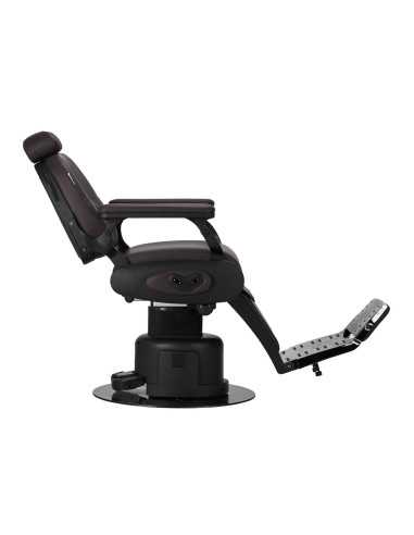 Fauteuil Barbier Électrique Brun – Réglages Motorisés Haute Précision 