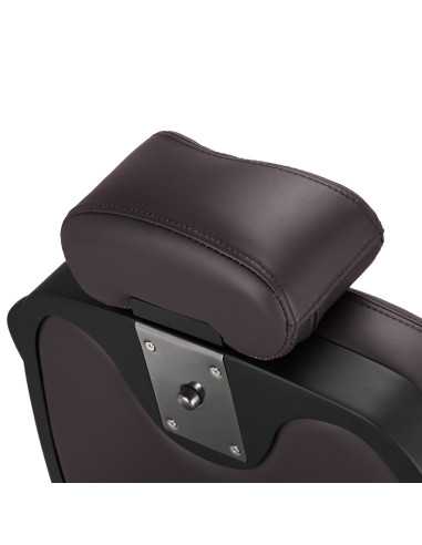 Fauteuil Barbier Électrique Brun – Réglages Motorisés Haute Précision 
