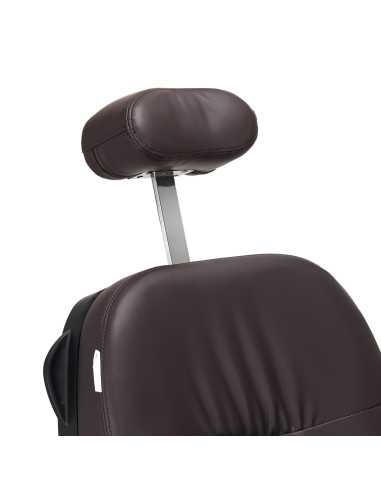 Fauteuil Barbier Électrique Brun – Réglages Motorisés Haute Précision 