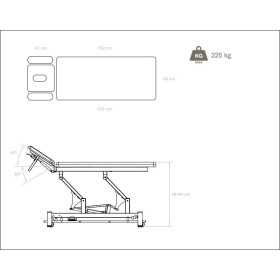 blue thai electric treatment table