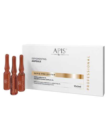 APIS DEPIQ PRO SYSTEM Depigmentująca ampułka z αarbutyną 1% i kompleksem rozjaśniającym 2%, 10x3ml 