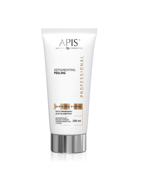 APIS DEPIQ PRO SYSTEM Depigmentujący peeling z kwasem traneksamowym 1% i ficyną, 200 ml 
