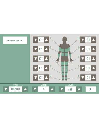 Pressotherapie 0009351 Druk op Khona-apparaat Pressotherapie