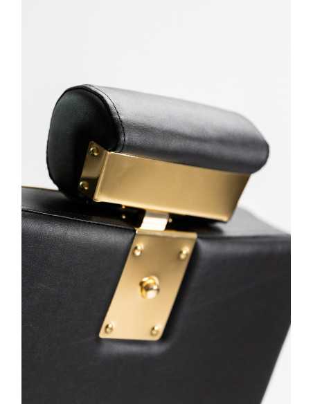 Maximus kappersstoel zwart goud v2 