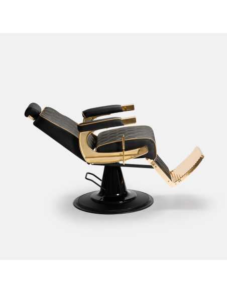 Maximus kappersstoel zwart goud v2 