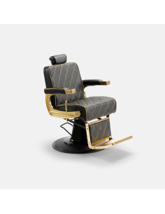 Maximus Friseurstuhl schwarz gold v2 