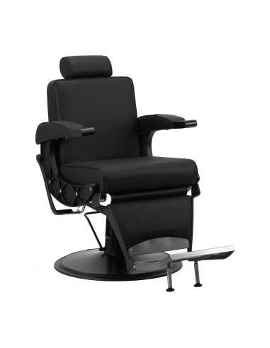 Poltrona da barbiere Milano Nero Precisione – Design italiano 