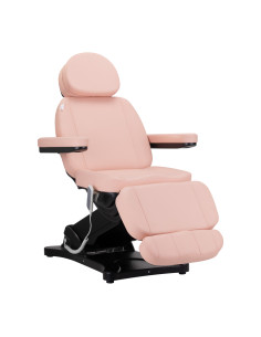 Elektryczny fotel kosmetyczny SILLON CLASSIC 3 silniki różowo czarny 