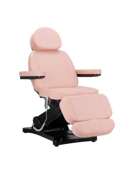 Elektryczny fotel kosmetyczny SILLON CLASSIC 3 silniki różowo czarny 