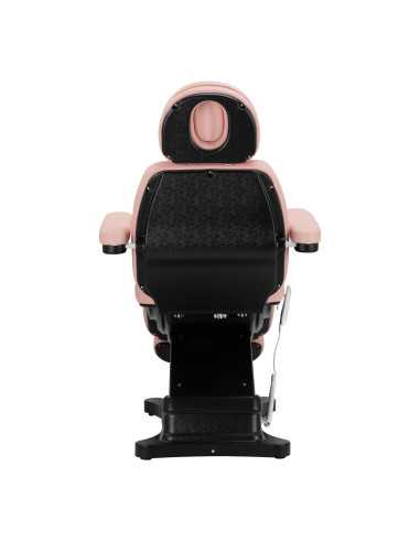 Elektryczny fotel kosmetyczny SILLON CLASSIC 3 silniki różowo czarny 