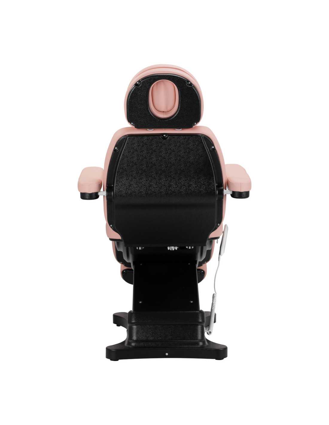 Elektryczny fotel kosmetyczny SILLON CLASSIC 3 silniki różowo czarny 