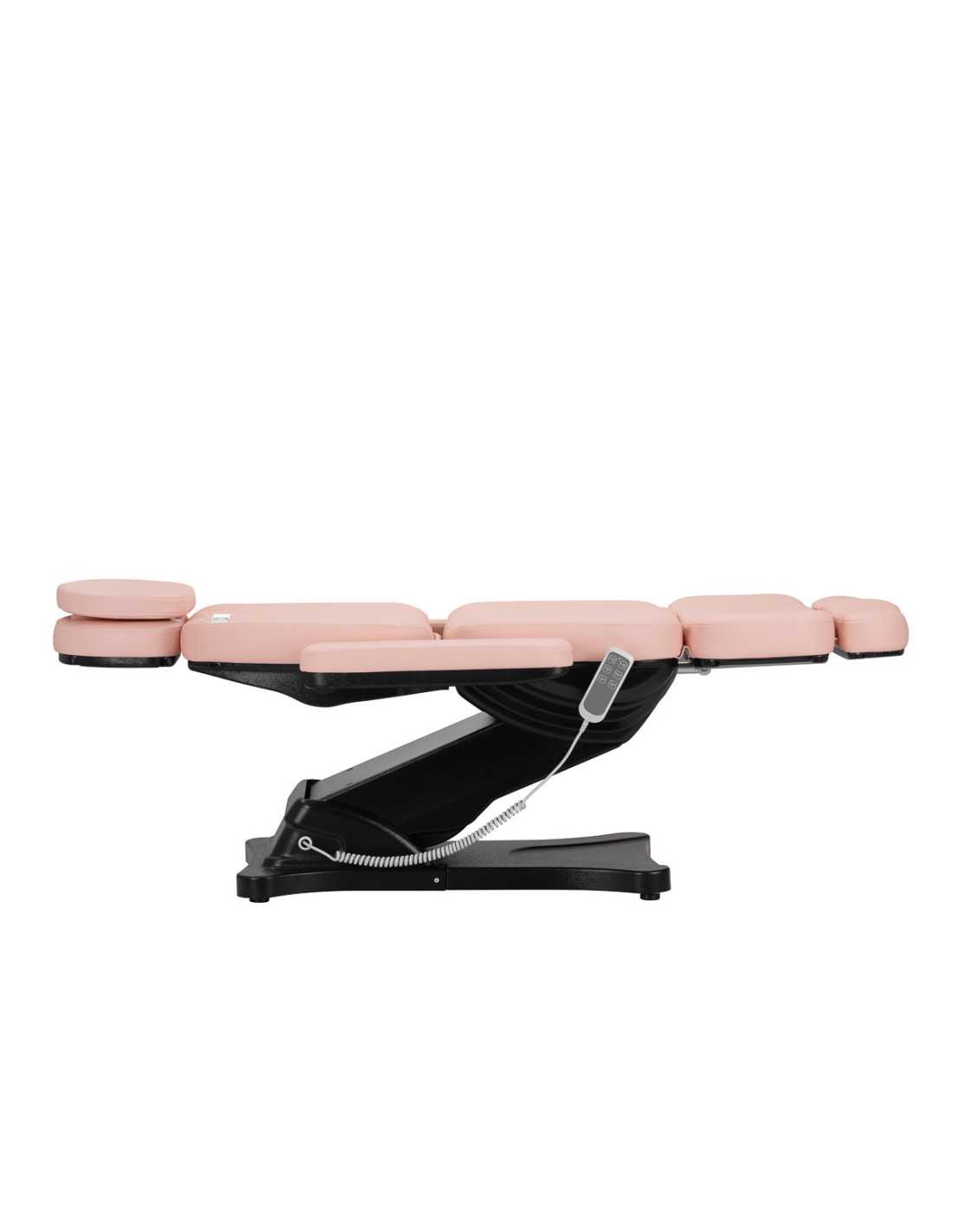 Elektryczny fotel kosmetyczny SILLON CLASSIC 3 silniki różowo czarny 