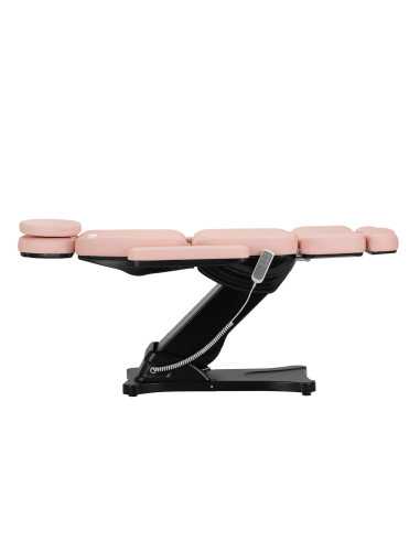 Elektryczny fotel kosmetyczny SILLON CLASSIC 3 silniki różowo czarny 