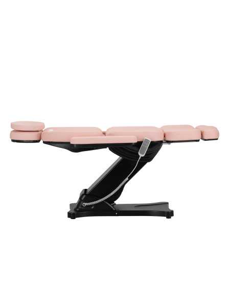 Elektryczny fotel kosmetyczny SILLON CLASSIC 3 silniki różowo czarny 