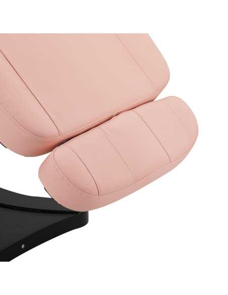 Elektryczny fotel kosmetyczny SILLON CLASSIC 3 silniki różowo czarny 