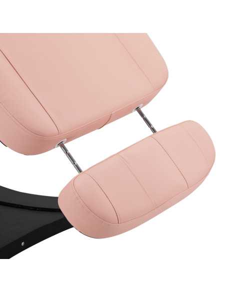 Elektryczny fotel kosmetyczny SILLON CLASSIC 3 silniki różowo czarny 