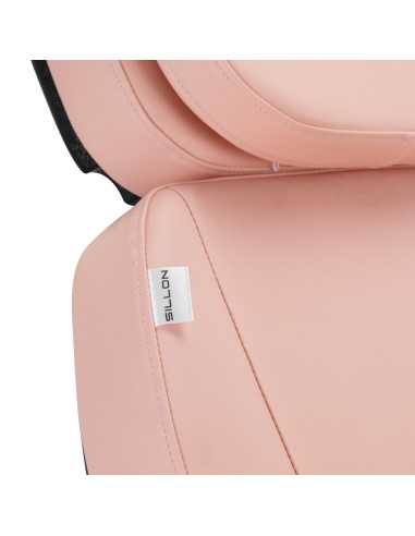 Elektryczny fotel kosmetyczny SILLON CLASSIC 3 silniki różowo czarny 