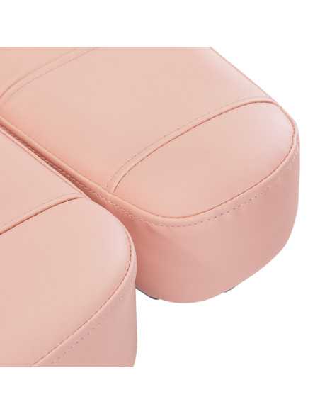 Elektryczny fotel kosmetyczny SILLON CLASSIC 3 silniki różowo czarny 