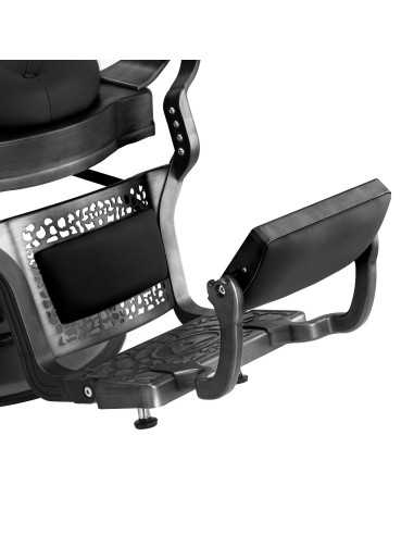 Sillón de barbero vintage Luxor NEGRO: elegancia clásica y comodidad profesional