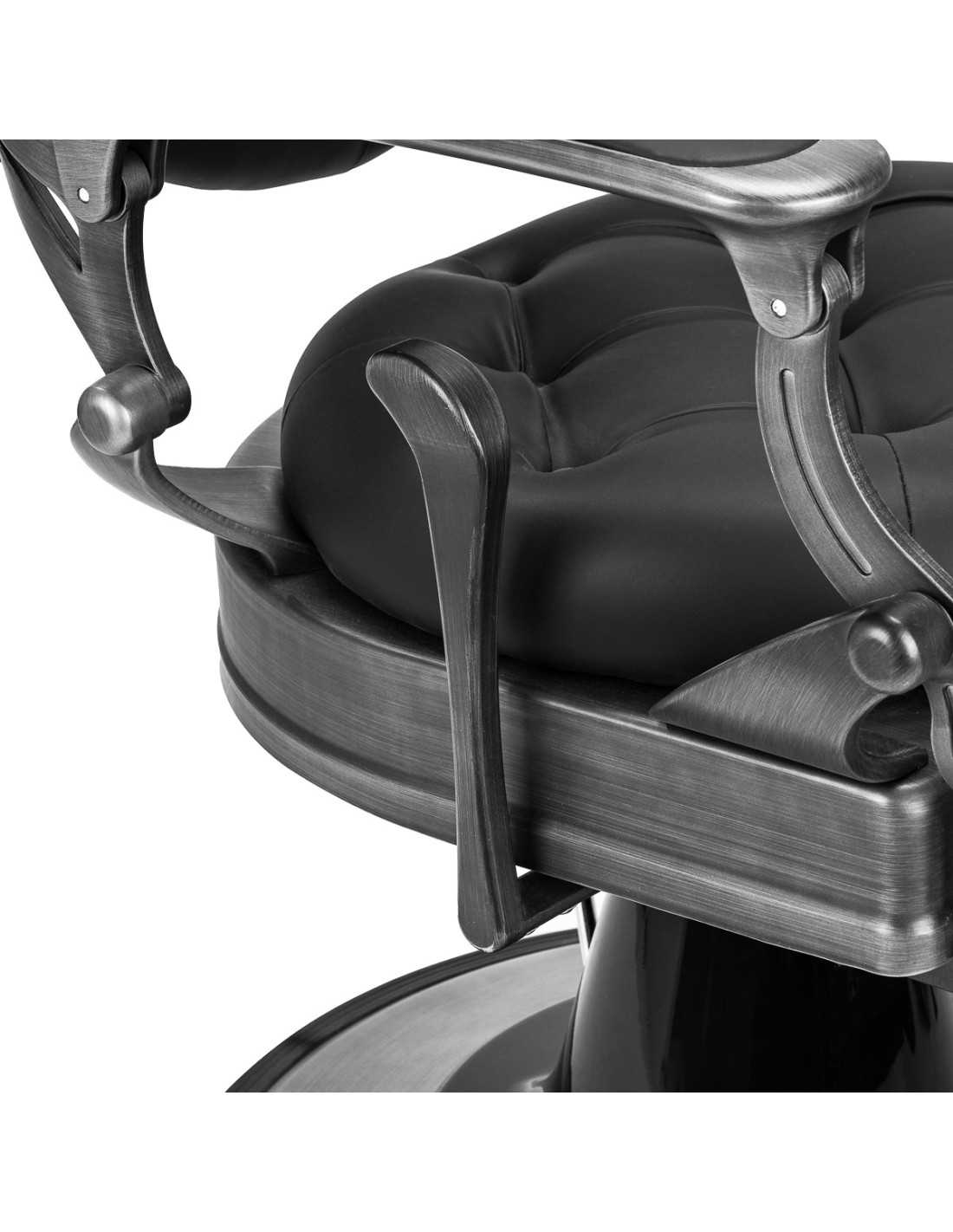 Poltrona da barbiere vintage Luxor NERA – Eleganza classica e comfort professionale