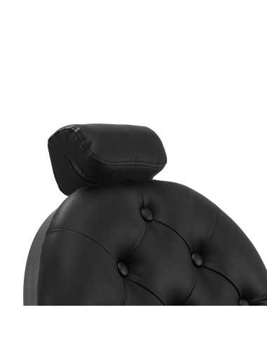 Sillón de barbero vintage Luxor NEGRO: elegancia clásica y comodidad profesional