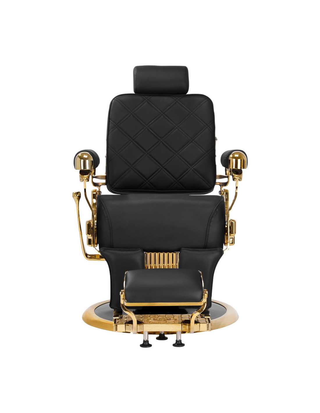 Poltrona da barbiere Royal Prestige GOLD-BLACK: lusso, comfort e controllo totale